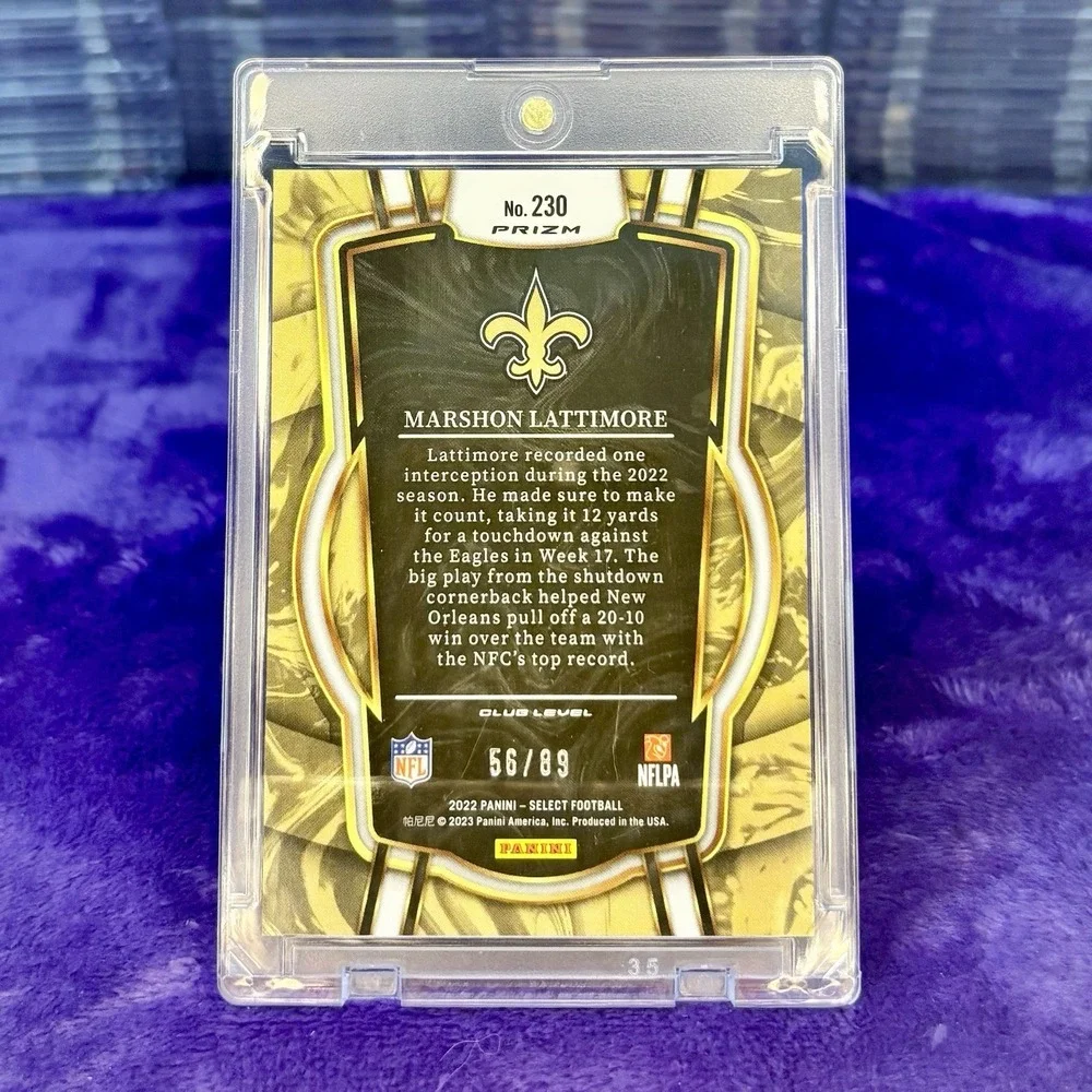 Marshon Lattimore 2022 Panini Select Dragon Scale Prizm 56/89 SSP Case Hit Card